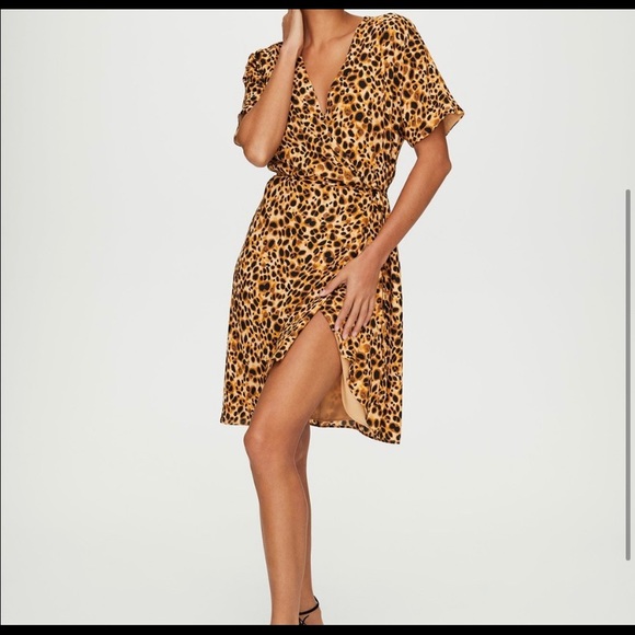 Babaton Dresses & Skirts - 🍁NEW Very Sexy Aritzia-Babaton Leopard dress L